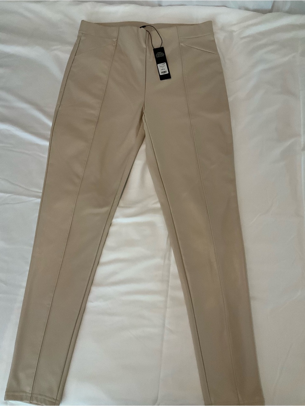 Fashion Nova Women’s Slim Khaki Chinos - Light Tan